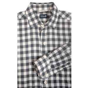 Lawrence‎ Covell Mens Plaid Button Down Long Sleeve Shirt Casual M 15.5